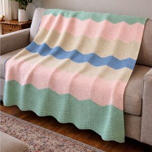 EUC Crochet Quilt